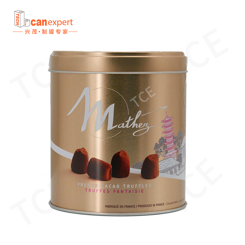 Tin Can Promotion Regali di alta qualità Metal Packaging Box Box di stagno personalizzato di lusso di lusso esagono rettangolare biscotto circolare cioccolat