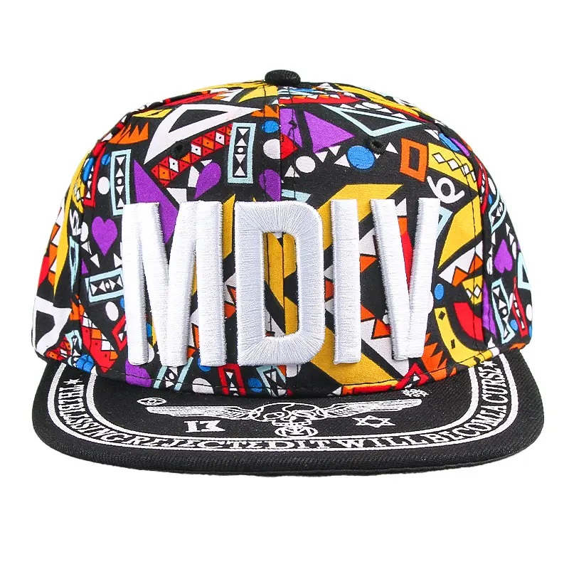 Cappello da genitore-bambino strutturato di alta qualità di alta qualità da ricamo 3d da ricamo piatto hip hop cappello da cappello da snapback sport cappelli con cappelli sportivi