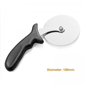 Utile pinza per pizza in acciaio inossidabile pinza con manico in plastica facile da pulire