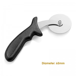 Taglierina per pizza in acciaio inossidabile per taglierina per pizza pizza slicer con manico in legno facile da pulire