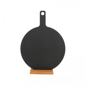 Tavola per alimenti per pizza in fibra in fibra di legno con tagliere per pizza maniglie