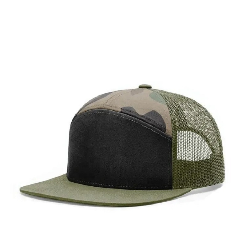 Cappelli a snapback a 7 pannelli a 7 pannelli personalizzati di alta qualità