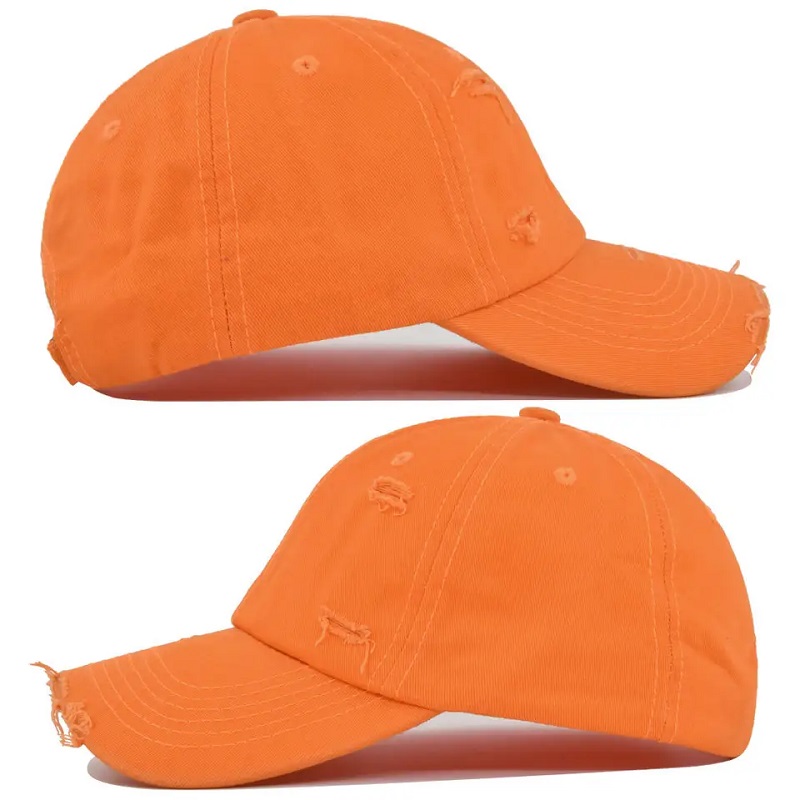 L'ingrosso logo personalizzato Blank papà a buon mercato strappato strappatonon strutturato cappelli da baseball lavati