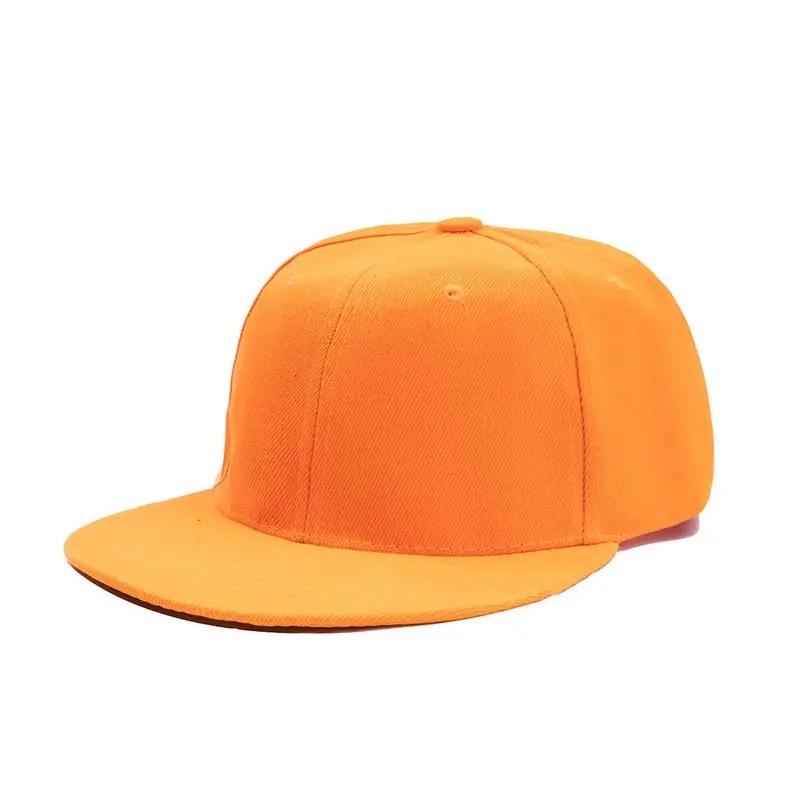 Alta qualità all'ingrosso 100% Cotton Fashion Cap Sports Logo Custom Men Plain Flat Bim Brim Pattern Hip Hop Snapback Cap Hats