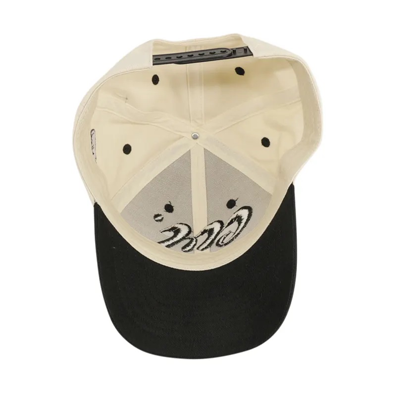 Cappello da baseball unisex personalizzato unisex logo da ricamo 3d logo a 6 pannello brima di baseball brimball