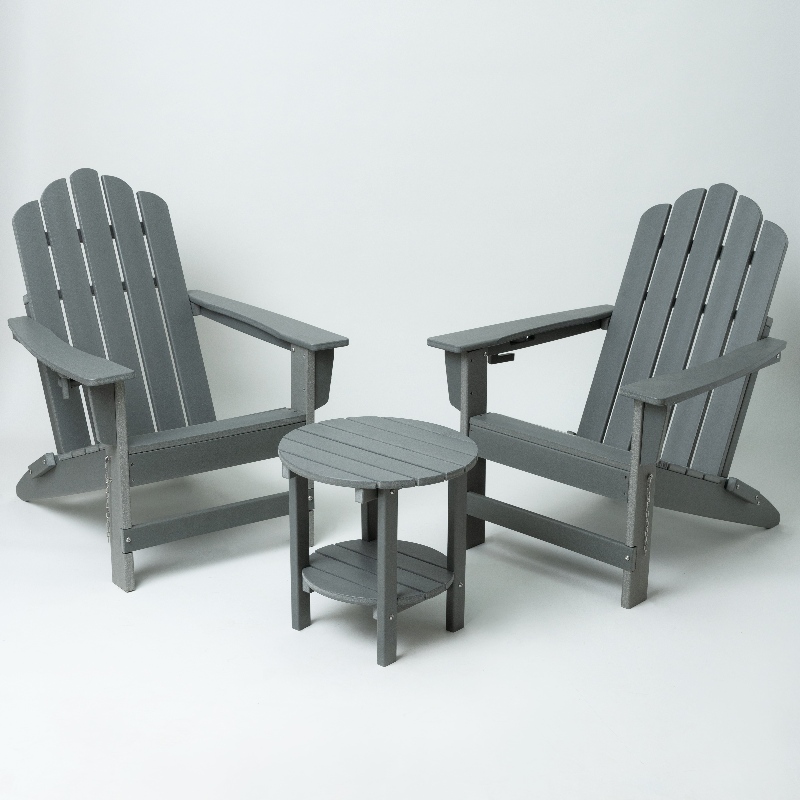 Mobili da esterno HDPE sedia Adirondack con grigio