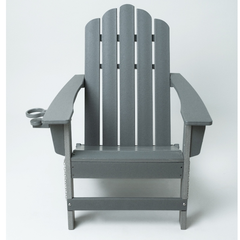 Mobili da esterno HDPE sedia Adirondack con grigio