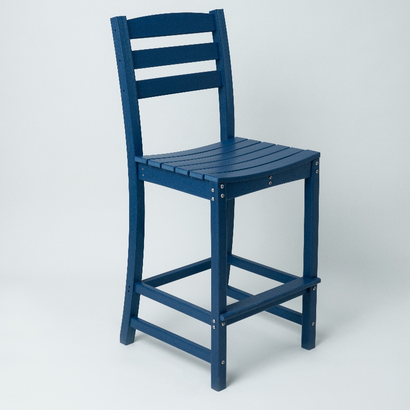 Sedia alta adirondack con colore blu