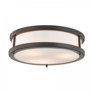 Lampada del soffitto del Delta Hotel con finitura in bronzo scuro in camera e corridoio