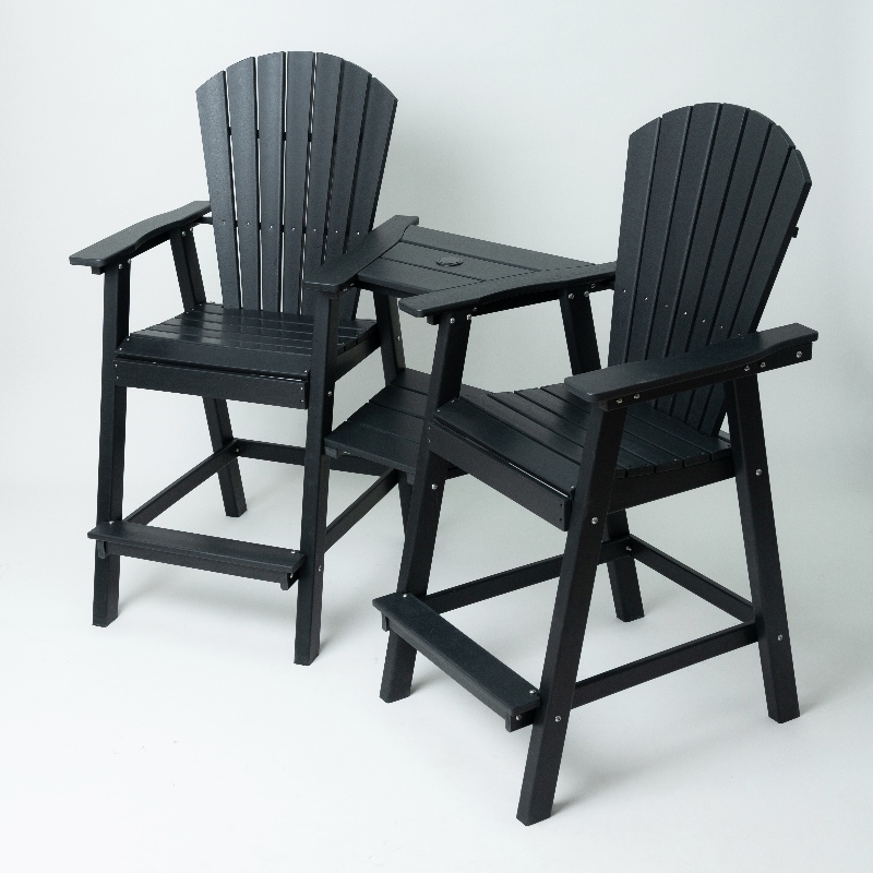 Sedia Adirondack con vassoio di collegamento