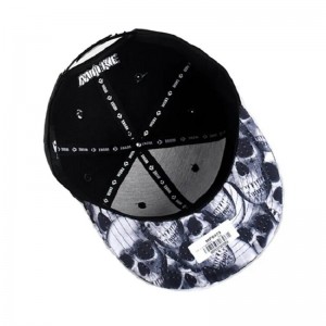 Logo di ricamo 3D personalizzato all\'ingrosso Hip Hop Hop Flat Brim Basketball Snap Back Cappello Cappelli a snapback