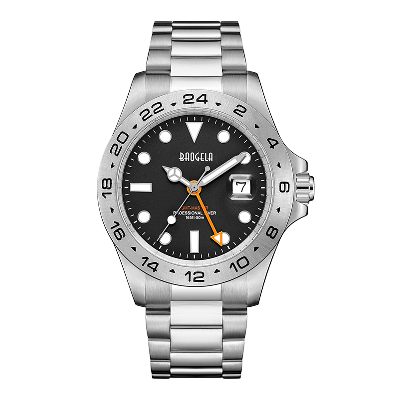 Baogela New Men Luxury Watch 304 in acciaio inossidabile quadrante luminoso da 50 m di moda immersione Sport orologio da polso oro verde oro 22806