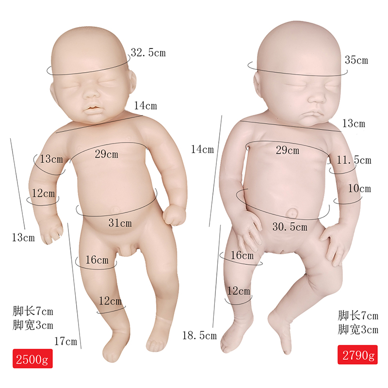 Bambola rinata ad alta simulazione il materiale silicone rinato per bambino che addormentò la bambola rinata realistica (pre-make-up)