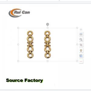 Fibbia per scarpa in lega di zinco
