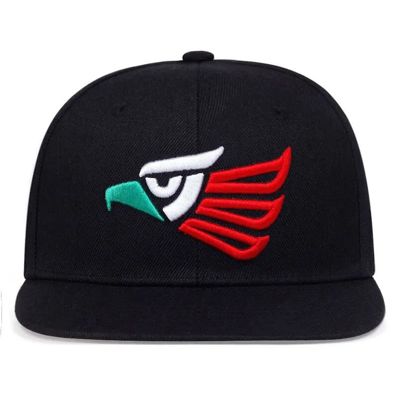 Cappello all'ingrosso Snapback Cap Hip Hop regolabile personalizzato con logo realizzato in Pakistan