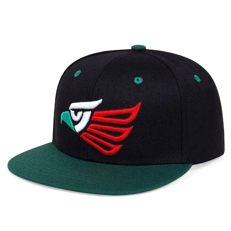 Cappello all'ingrosso Snapback Cap Hip Hop regolabile personalizzato con logo realizzato in Pakistan