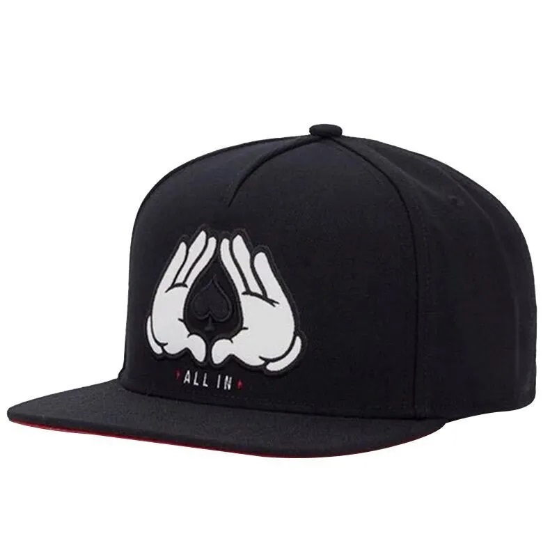Cappelli sportivi logo personalizzati di qualità economici regolabili Cappelli hip hop piatti a 6 pannelli a snapback in bianco tappi da baseball in bianco