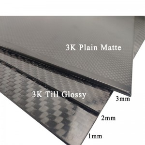 Foglio in fibra di carbonio ad alta resistenza 3k in vendita