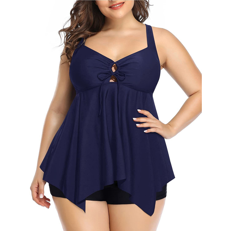 3 colori sexy plus size due pezzi costumi da bagno