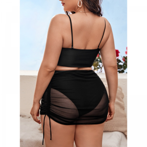 Tre pezzi costumi da bagno senza schienale