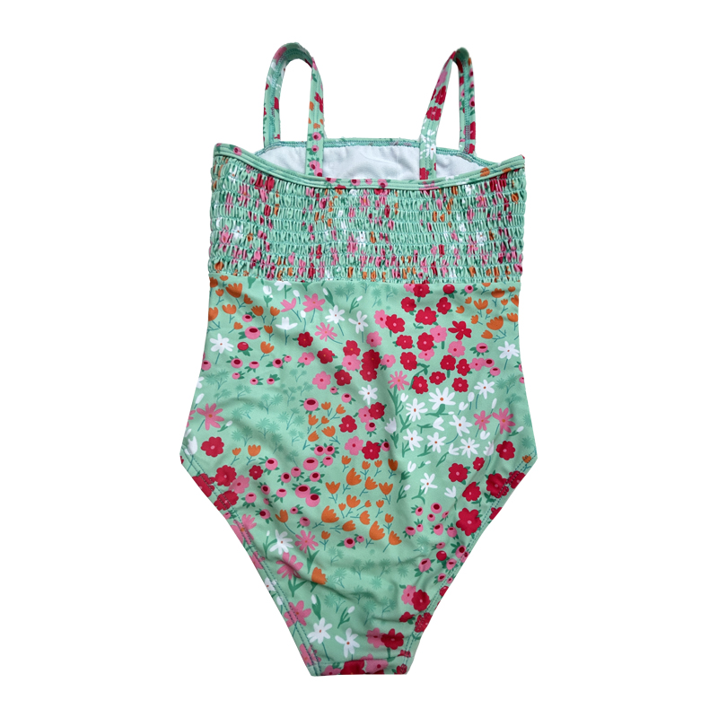 Stampe floreali Shirr Children Shirr Swimsuits