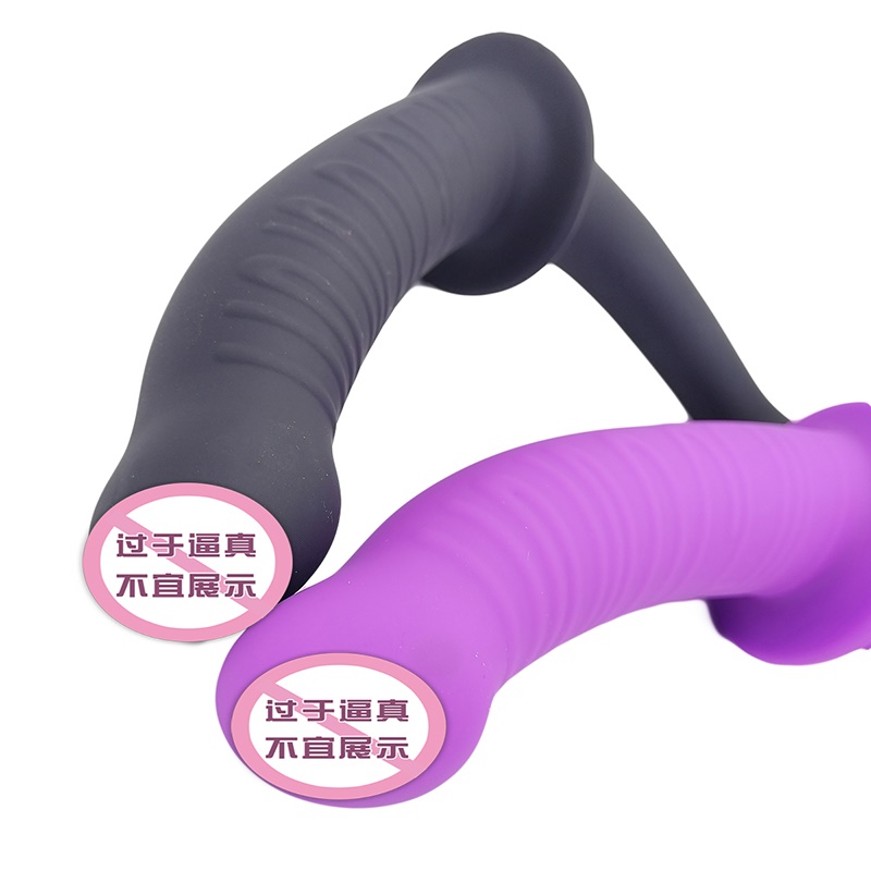 819 Lesbica Dual Head Purple/black Adult Sex Toys Double Dildo Penetration Head Side ha terminato il dildo per coppie donne gay