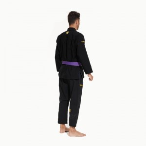 Fabbrica diretta all\'ingrosso uniformenera intuitiva Judo-GI Judo GI brasiliano Jiu Jitsu GI con tessuto traspirante