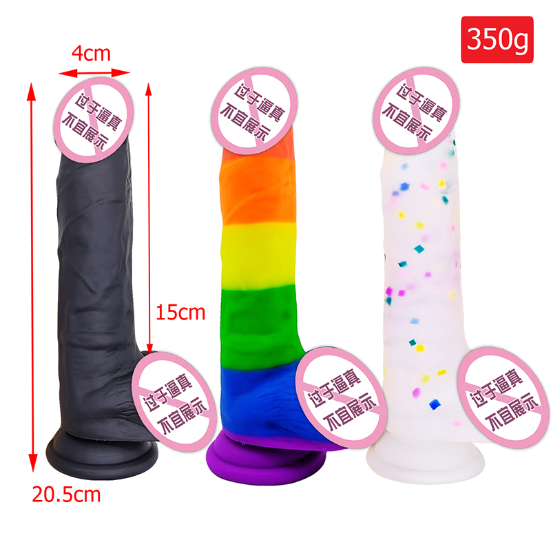 806-rainbow Ingrandimento del pene Telescopico Spingendo il cane enorme dildo anale di sesso sesso sesso grande dildo realistico per donne