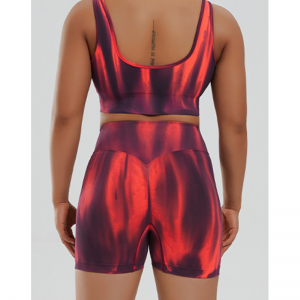 Set di yoga senza saldatura a gradiente a secco rapido