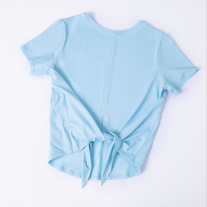 T-shirt elastiche split o shirt yoga