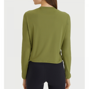 Camicie da yoga a colori solidi sciolti