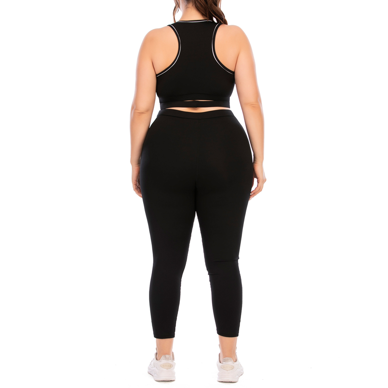 Set da yoga tascabile a V Plus size