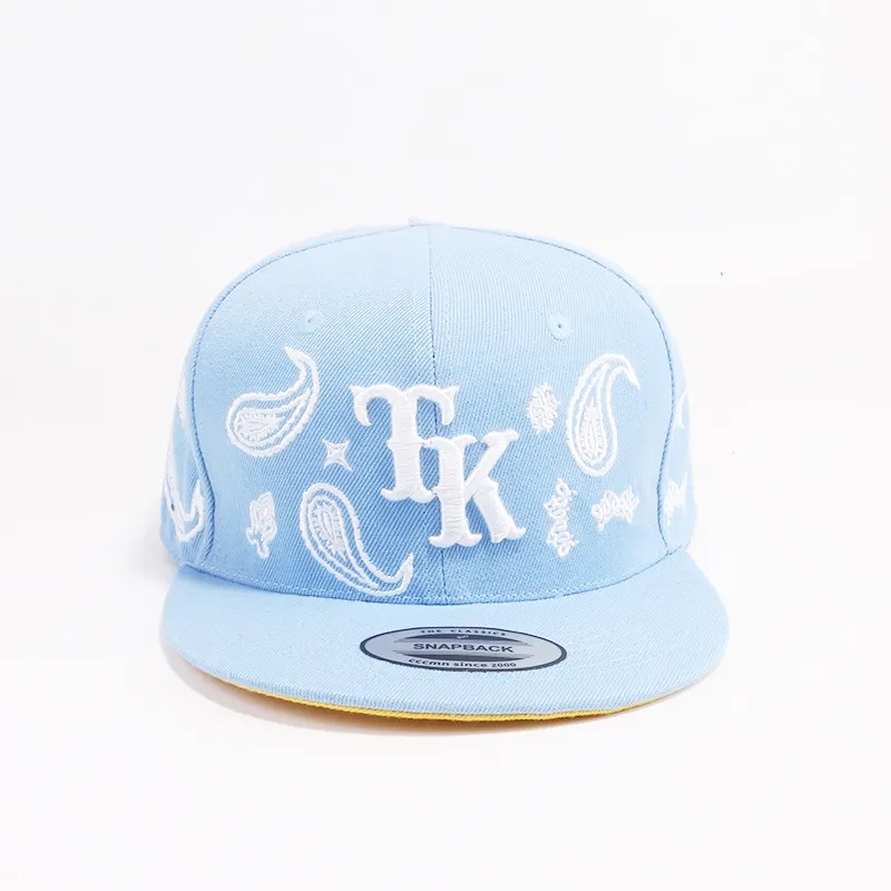 Cappelli a snapback su personalizzatineri all'ingrosso 100% 100% ACRILICO HIP Hop Cap Cappello Snapback Cappelli Flat Bill Cappelli