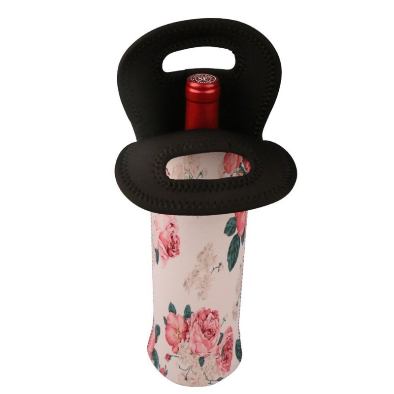 2023 Sublimation Neoprene Cambicne Refrigeratore Red Wine Red Tote Bottle Hold Bottle Holder