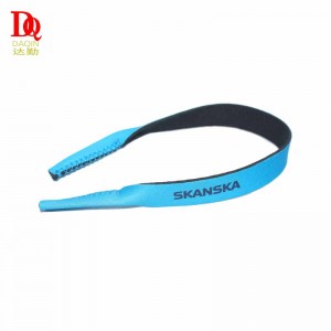 Regalo promozionale stampa personalizzata logo regolabile occhiali da sole inneoprene cinghie di banda sportiva