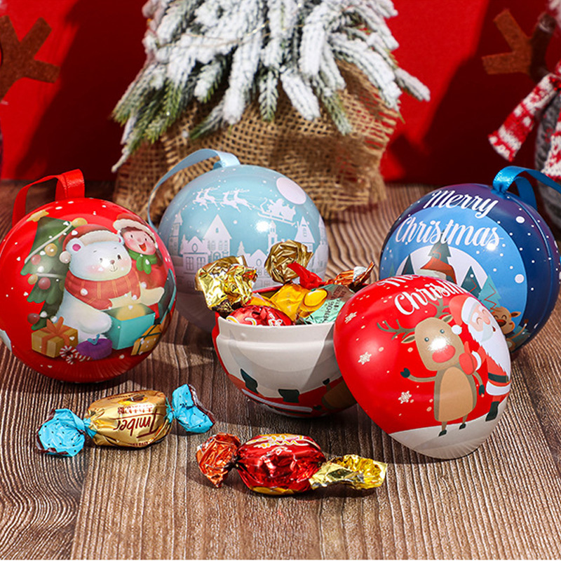 Scatola regalo per le caramelle di Natale in scatola di Natale in bottiglia