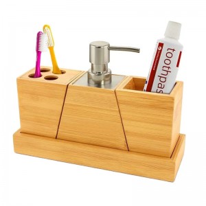 Accessorio per bagno di bambù