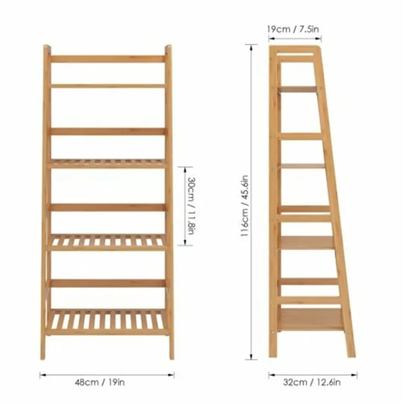 Libreria ladder di bambù