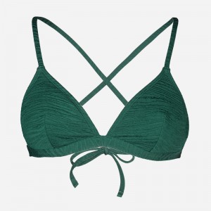 Top bikini a triangolo fasciato