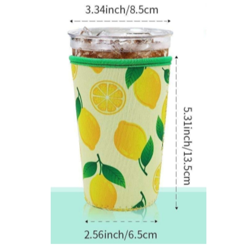 Manica a tazza di gelati di alta qualità personalizzati con maniche a tazze stampate integrate da caffè a manico