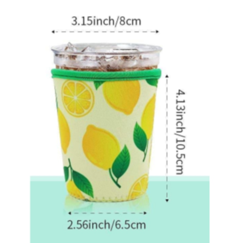 Manica a tazza di gelati di alta qualità personalizzati con maniche a tazze stampate integrate da caffè a manico