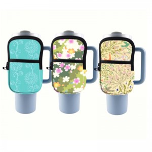 Caspa per bottiglia d\'acqua inneoprene per 40 once da 20 once da 30 once, accessori per il fitness per palestra da donna con cinturino regolabile