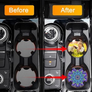 VENDITA CALDA AUGRAMMA NATURALE Auto in gomma Blancia bianca per sottobiccate di coppa di sublimazione