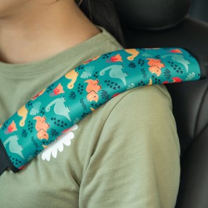 Natucare Kids Reflective Neoprene Cotone Cintura di sedile Coperturanera lavabile