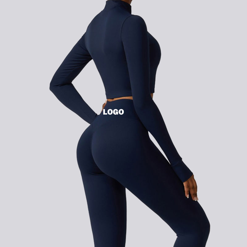 SC9281 3 pezzi giacca sport leggings gust yoga abito black fitness leggings abbigliamento da palestra da donna set da palestra abbigliamento