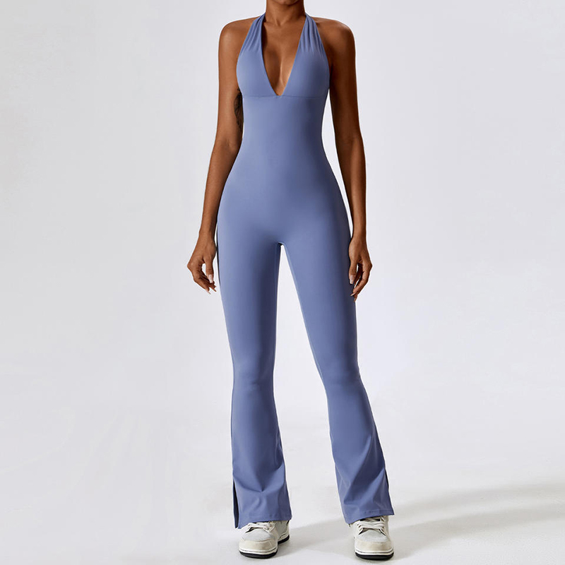 SC1077 Donne v Neck senza schiena Scacciate da un pezzo Gamper sexy spandex Bodycon body