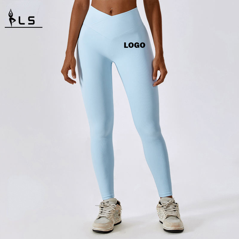 SC10103 Leggings senza soluzione di cuciture senza soluzione di continuità pantaloni da yoga svasati scrupoli leggings a flace culo