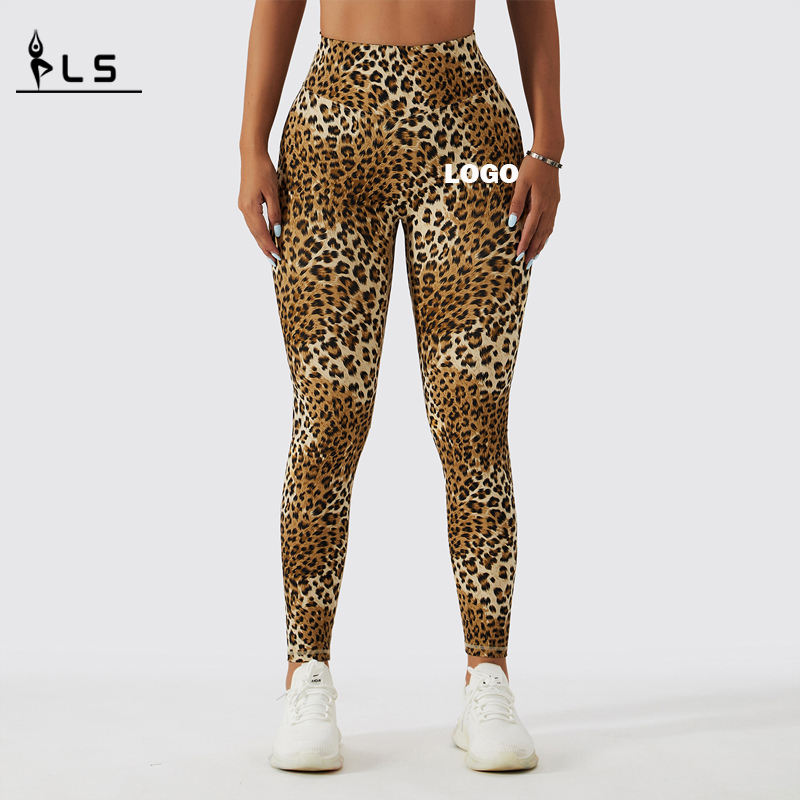 SC10112 INSAMINA SEAMINE LEOPARD STAMPA LEGGE ALTA FITNESS GEGGE