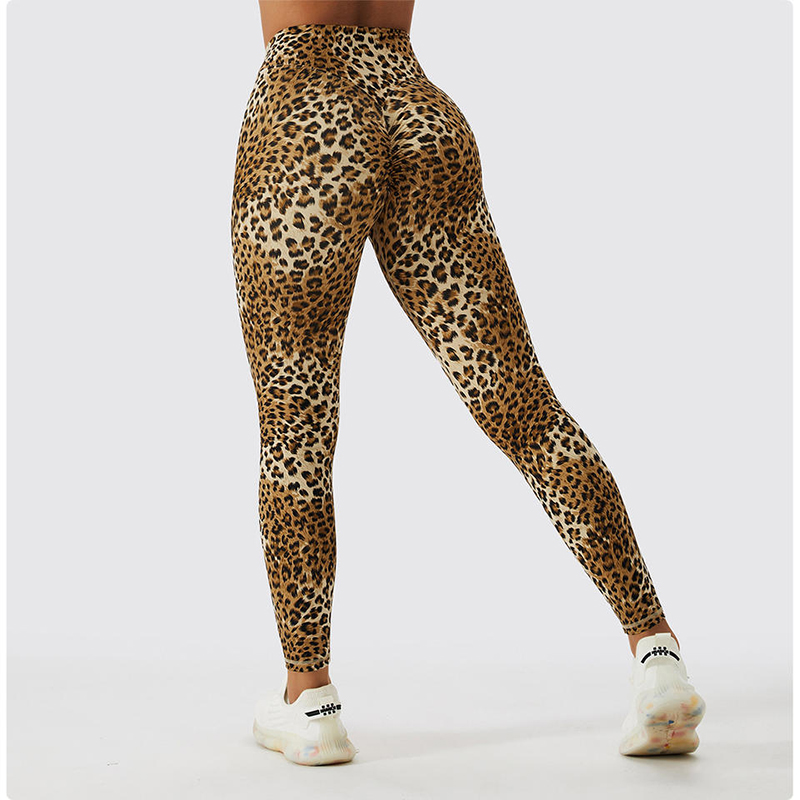 SC10112 INSAMINA SEAMINE LEOPARD STAMPA LEGGE ALTA FITNESS GEGGE