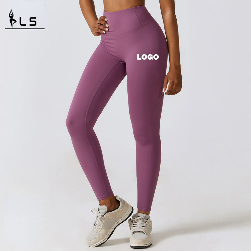 SC101111 Leggings per allungamento a quattro vie per donne 2023 V back fitness palestra indossare abiti da yoga leggings